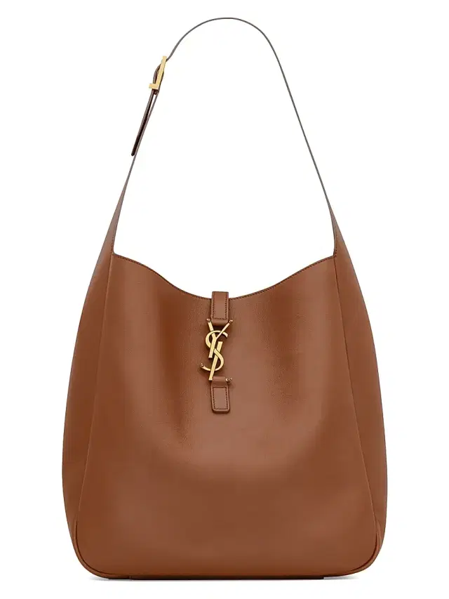 Women's Le 5 à 7 Supple  Shoulder Bag in Grained Leather - Fox