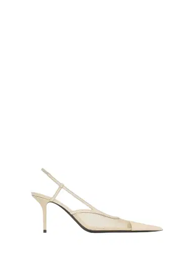 Saint Laurent Women's Renée Slingback Pumps in Mesh | Thumbnail 1