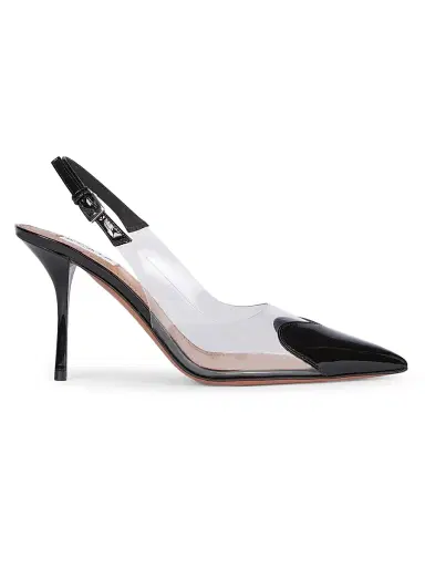 Alaïa Women's 90MM PVC & Patent Leather Pumps | Thumbnail 1