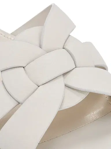 Saint Laurent Women's Tribute Mules in Smooth Leather - White - Size 5.5 | Thumbnail 6