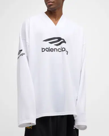 Balenciaga Men 's 3B Sports Icon Ski Long-Sleeve T-Shirt | Thumbnail 4 Balenciaga Men 's 3B Sports Icon Ski Long-Sleeve T-Shirt | Thumbnail 4