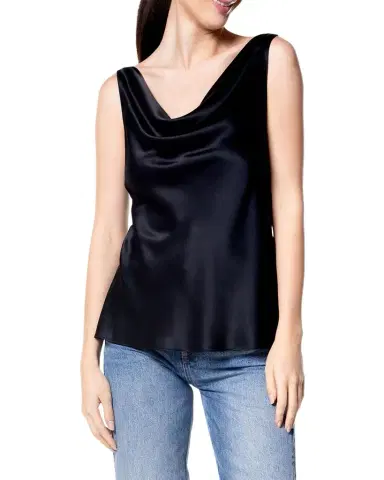 Christine Lingerie Cowl-Neck Silk Tank | Thumbnail 1