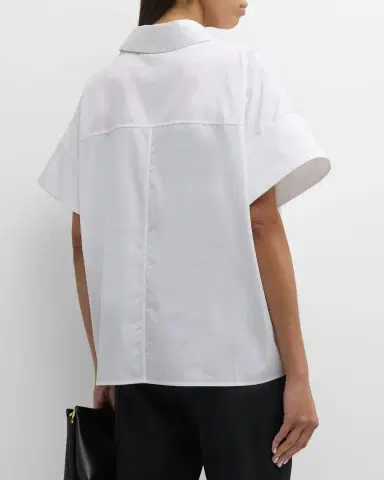 Co Boxy Short-Sleeve Collared Shirt | Thumbnail 3