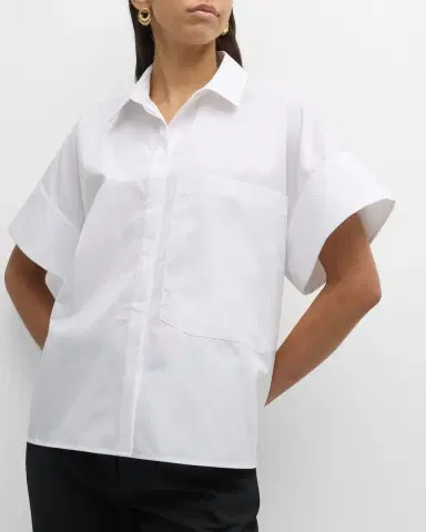 Co Boxy Short-Sleeve Collared Shirt | Thumbnail 7