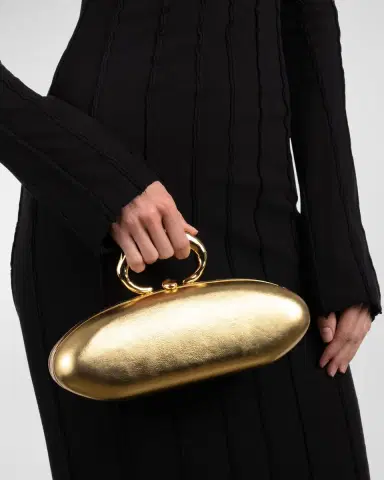 ALEXIS BITTAR Molten Gold Bullet Minaudiere | Thumbnail 2 ALEXIS BITTAR Molten Gold Bullet Minaudiere | Thumbnail 2