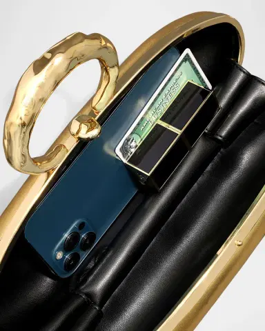 ALEXIS BITTAR Molten Gold Bullet Minaudiere | Thumbnail 3 ALEXIS BITTAR Molten Gold Bullet Minaudiere | Thumbnail 3