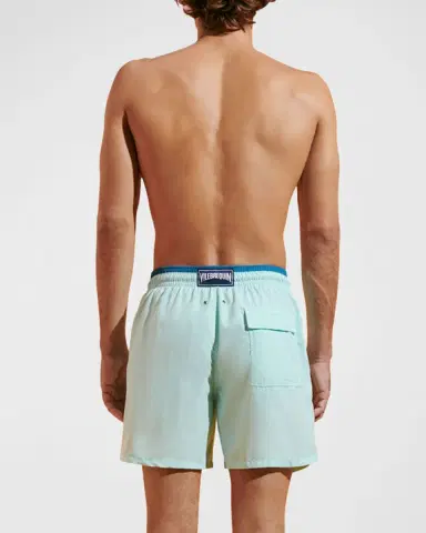 Vilebrequin Men's Les Unis Bicolor Swim Trunks | Thumbnail 3