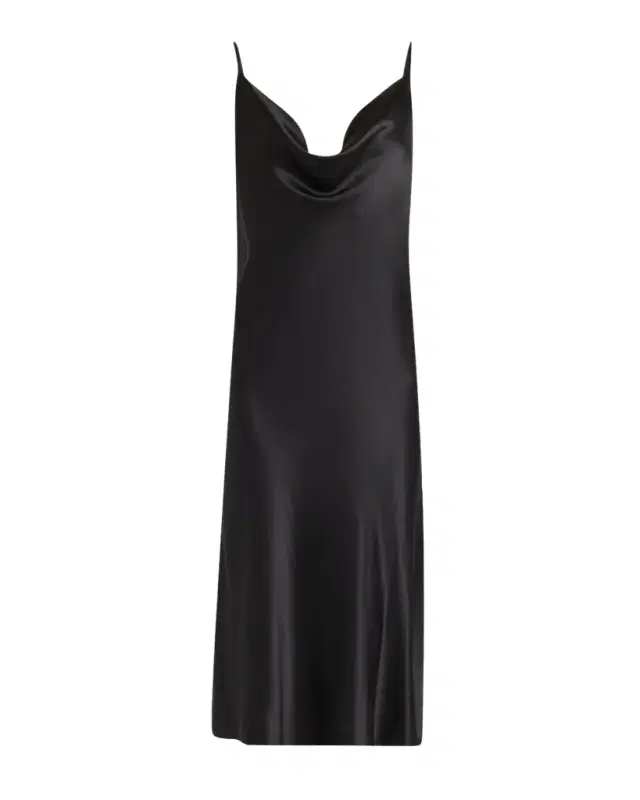Christine Lingerie Sleeveless Cowl-Neck Silk Nightgown