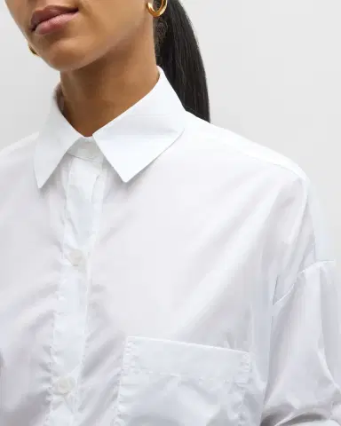 TWP Next Ex Cropped Shirt in Superfine Cotton | Thumbnail 5 TWP Next Ex Cropped Shirt in Superfine Cotton | Thumbnail 5