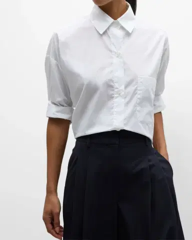 TWP Next Ex Cropped Shirt in Superfine Cotton | Thumbnail 7 TWP Next Ex Cropped Shirt in Superfine Cotton | Thumbnail 7