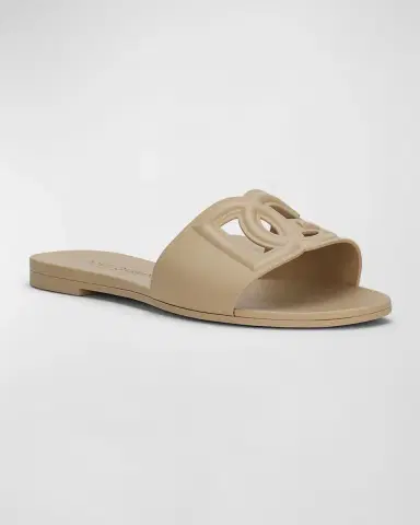 Dolce & Gabbana Cut-Out DG Rubber Sandals | Thumbnail 2