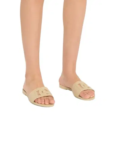 Dolce & Gabbana Cut-Out DG Rubber Sandals | Thumbnail 1