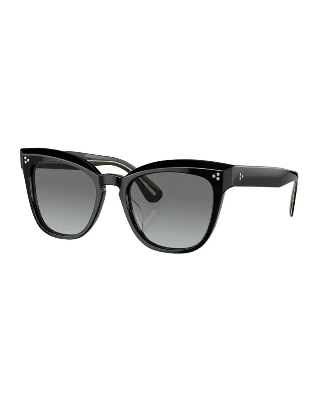 Oliver Peoples Beveled Acetate Butterfly Sunglasses