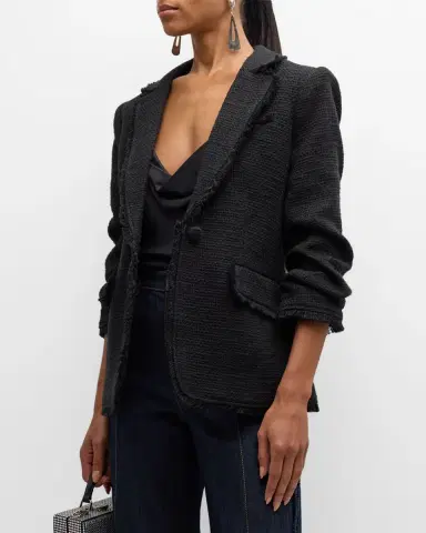 Cinq à Sept Khloe Boucle Blazer | Thumbnail 3 Cinq à Sept Khloe Boucle Blazer | Thumbnail 3
