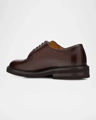 Brunello Cucinelli Men's Calf Leather Derby Shoes | Thumbnail 3 Brunello Cucinelli Men's Calf Leather Derby Shoes | Thumbnail 3