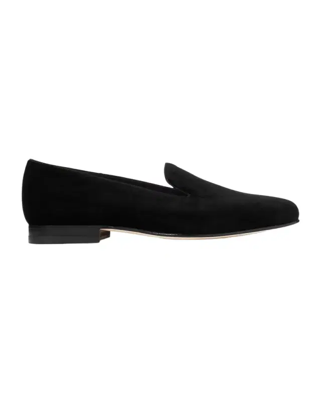 Ralph Lauren Purple Label Alonzo Velvet Slipper