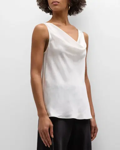 Christine Lingerie Cowl-Neck Silk Tank | Thumbnail 2 Christine Lingerie Cowl-Neck Silk Tank | Thumbnail 2