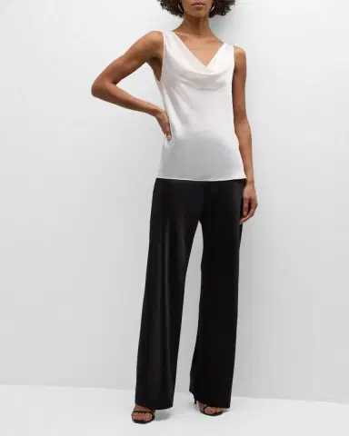 Christine Lingerie Cowl-Neck Silk Tank | Thumbnail 3 Christine Lingerie Cowl-Neck Silk Tank | Thumbnail 3