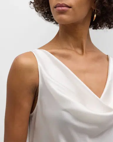 Christine Lingerie Cowl-Neck Silk Tank | Thumbnail 5 Christine Lingerie Cowl-Neck Silk Tank | Thumbnail 5
