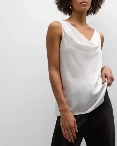 Christine Lingerie Cowl-Neck Silk Tank | Thumbnail 7 Christine Lingerie Cowl-Neck Silk Tank | Thumbnail 7