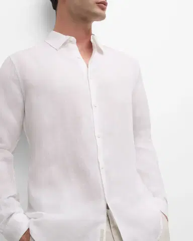 Onia Men's Air Linen Casual Button-Down Shirt | Thumbnail 6 Onia Men's Air Linen Casual Button-Down Shirt | Thumbnail 6