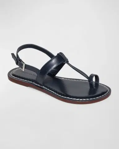 Bernardo Calfskin T-Strap Slingback Sandals | Thumbnail 2 Bernardo Calfskin T-Strap Slingback Sandals | Thumbnail 2
