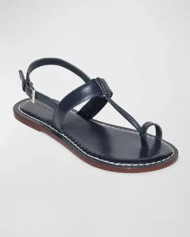 Bernardo Calfskin T-Strap Slingback Sandals | Thumbnail 3 Bernardo Calfskin T-Strap Slingback Sandals | Thumbnail 3