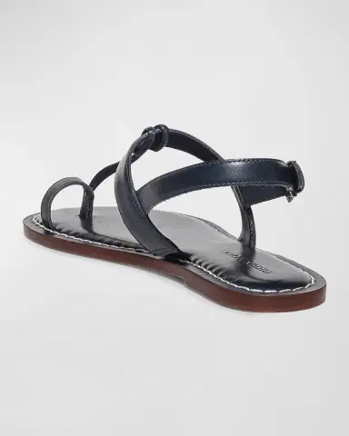Bernardo Calfskin T-Strap Slingback Sandals | Thumbnail 4 Bernardo Calfskin T-Strap Slingback Sandals | Thumbnail 4