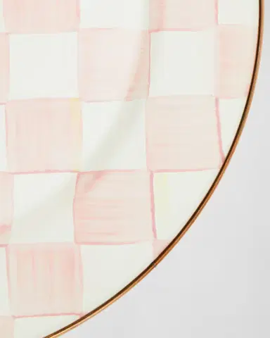 MacKenzie-Childs Rosy Check Enamel Serving Platter | Thumbnail 2 MacKenzie-Childs Rosy Check Enamel Serving Platter | Thumbnail 2