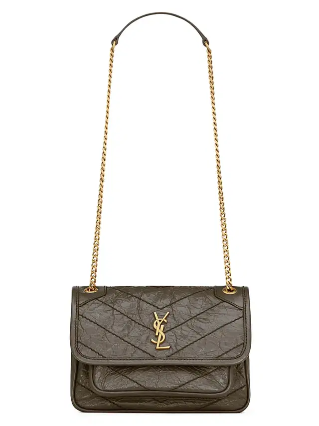 Women's Niki Mini Bag in Vintage Leather - Light Musk