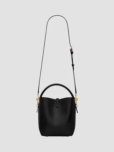 Saint Laurent Women's Le 37 Bucket Bag in Shiny Leather - Black | Thumbnail 3 Saint Laurent Women's Le 37 Bucket Bag in Shiny Leather - Black | Thumbnail 3