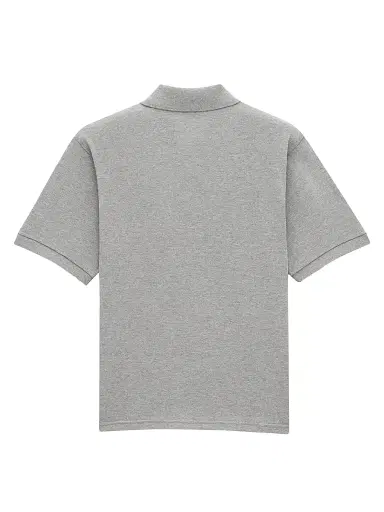 Saint Laurent Men's Cassandre Polo Shirt in Pique - Gris Chine | Thumbnail 2