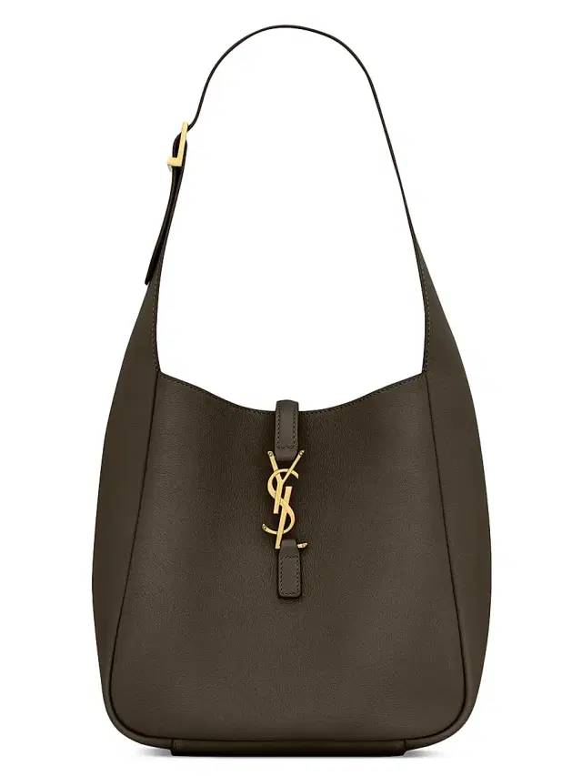 Saint Laurent Women's Le 5 à 7 Supple  Shoulder Bag in Grained Leather - Light Musk