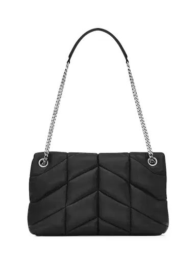 Saint Laurent Women's Puffer Shoulder Bag in Nappa Leather - Nero | Thumbnail 3
