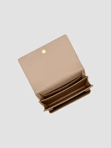 Saint Laurent Women's Sunset Medium Shoulder Bag in Smooth Leather - Dark Beige | Thumbnail 6 Saint Laurent Women's Sunset Medium Shoulder Bag in Smooth Leather - Dark Beige | Thumbnail 6