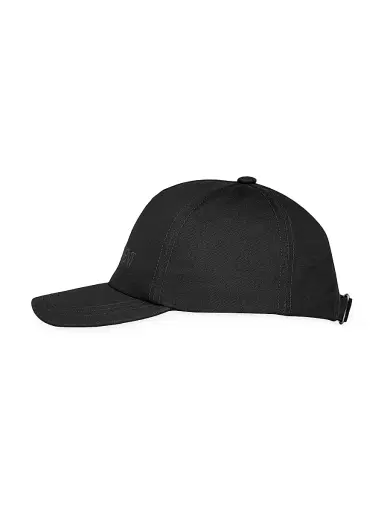 Saint Laurent Men's Cap In Gabardine - Black | Thumbnail 2