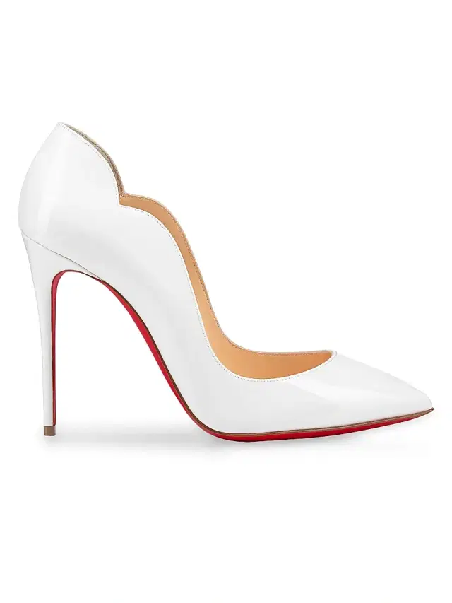 Women's Hot Chick 100MM Leather Pumps - Bianco