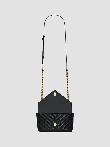 Saint Laurent Women's Mini College Chain Bag in Shiny Crackled Leather | Thumbnail 3 Saint Laurent Women's Mini College Chain Bag in Shiny Crackled Leather | Thumbnail 3