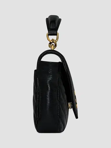 Saint Laurent Women's Mini College Chain Bag in Shiny Crackled Leather | Thumbnail 5 Saint Laurent Women's Mini College Chain Bag in Shiny Crackled Leather | Thumbnail 5