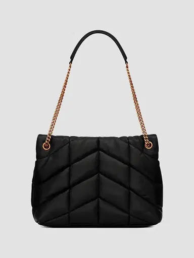 Saint Laurent Women's Puffer in Nappa Leather - Noir | Thumbnail 6