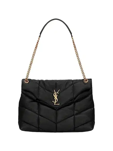 Saint Laurent Women's Puffer in Nappa Leather - Noir | Thumbnail 1