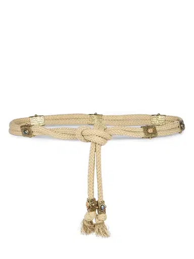 Isabel Marant Women's Aleea Cotton-Blend Cord Belt | Thumbnail 1