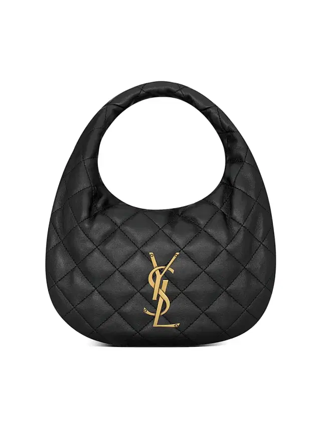Saint Laurent Women's Icarino Top Handle Bag in Quilted Nappa - Black