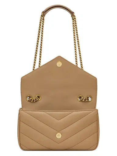 Saint Laurent Women's Loulou Shoulder Bag in Lambskin Leather - Natural Tan | Thumbnail 3 Saint Laurent Women's Loulou Shoulder Bag in Lambskin Leather - Natural Tan | Thumbnail 3