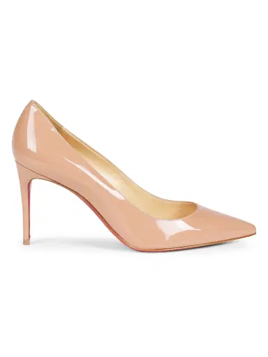 Christian Louboutin Women's Kate 85MM Patent Leather Pumps - Beige - Size 10 | Thumbnail 1 Christian Louboutin Women's Kate 85MM Patent Leather Pumps - Beige - Size 10 | Thumbnail 1
