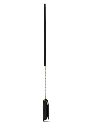 Saint Laurent Women's Cassandre Phone Holder with Strap in Smooth Leather | Thumbnail 5 Saint Laurent Women's Cassandre Phone Holder with Strap in Smooth Leather | Thumbnail 5