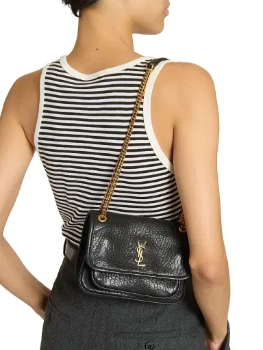 Saint Laurent Women's Niki Mini Bag in Grained Lambskin | Thumbnail 3