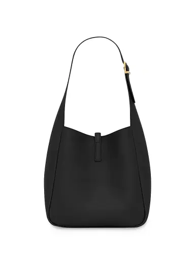 Saint Laurent Women's Le 5 à 7 Supple Small Shoulder Bag in Grained Leather - Black | Thumbnail 3