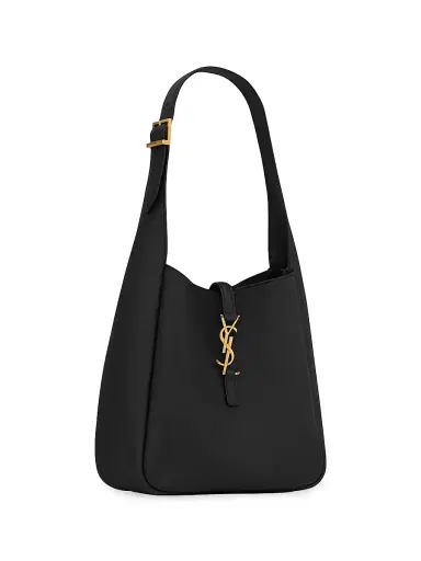 Saint Laurent Women's Le 5 à 7 Supple Small Shoulder Bag in Grained Leather - Black | Thumbnail 5