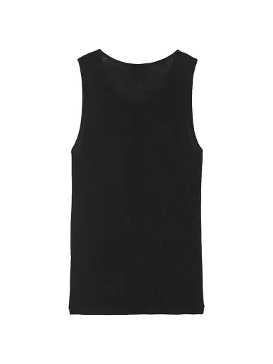 Saint Laurent Women's Cassandre Tank Top - Black | Thumbnail 7